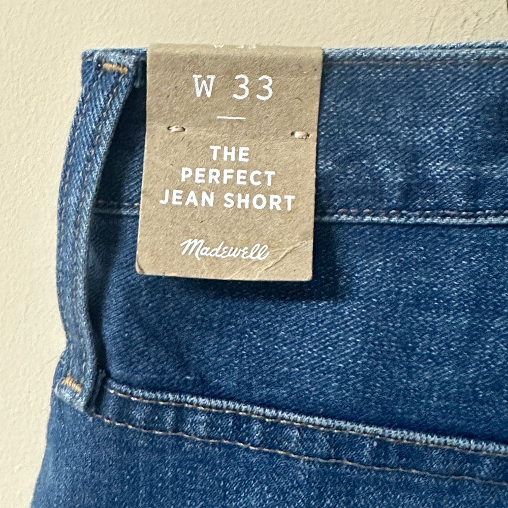 NWT Madewell Women's The Perfect Jean Denim Shorts - L4401 Size W33 - Picture 13 of 16